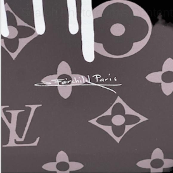 NEW Fairchild Paris LV Drip Print LV Monogram Art Canvas 24 x 36 - Picture 4 of 5